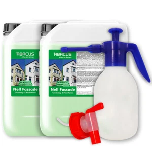 (8,99€/L) 10 L Nell Fassade Grünbelagentferner mit 1,8 Liter Sprühflasche - Bild 1 von 13