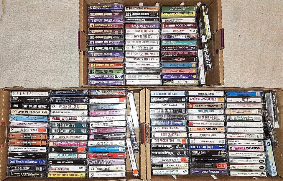 CASSETTE TAPES FACTORY SEALED ROCK/POP/METAL/SOUL (LISTING #6) WITH DISCOUNTS