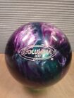Vintage Columbia 300 WD lila/blaugrün Glitzer Wirbel 12 Pfund USA Bowlingball