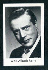 #96 Wolf Albach-Retty 1950 Nordland Film-Lieblinge Film Star Cigarette Card