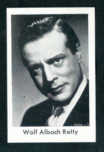 #96 Wolf Albach-Retty 1950 Nordland Film-Lieblinge Film Star Cigarette Card