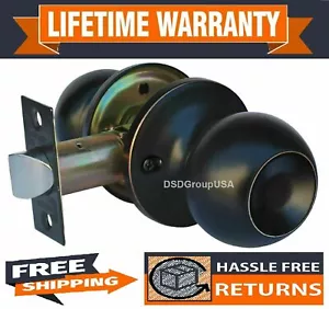 Constructor Chronos Passage Knob Handle Lockset Hallway Closet Oil Rubbed Bronze - Picture 1 of 4