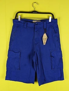 Smoke Rise Men's 32 Faded Blue Buggy Cargo Skate Shorts 100% Cotton READ! - Picture 1 of 10