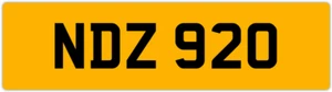 NDZ 920 N 3x3 PLACA DE NÚMERO PRIVADA SIN FECHA NAT NAD NADIA NEL NEIL NIALL NINA NS - Imagen 1 de 1