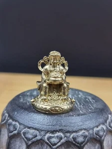 Chinesische Bronze Kupfer Statue handgeschnitzt Cai-shen Figur 80226 - Bild 1 von 7