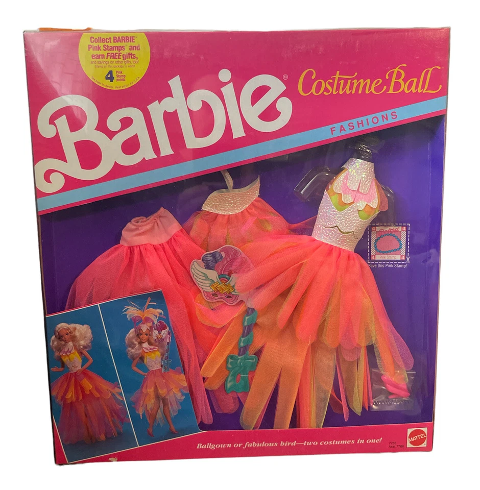 1990 Barbie Costume Ball Fashions Pastel Ballgown Mattel 7762 7768