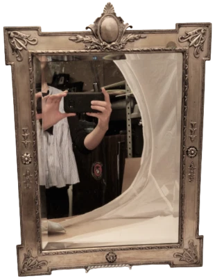 Espejo antiguo continental austriaco de plata Foto 1 de 4