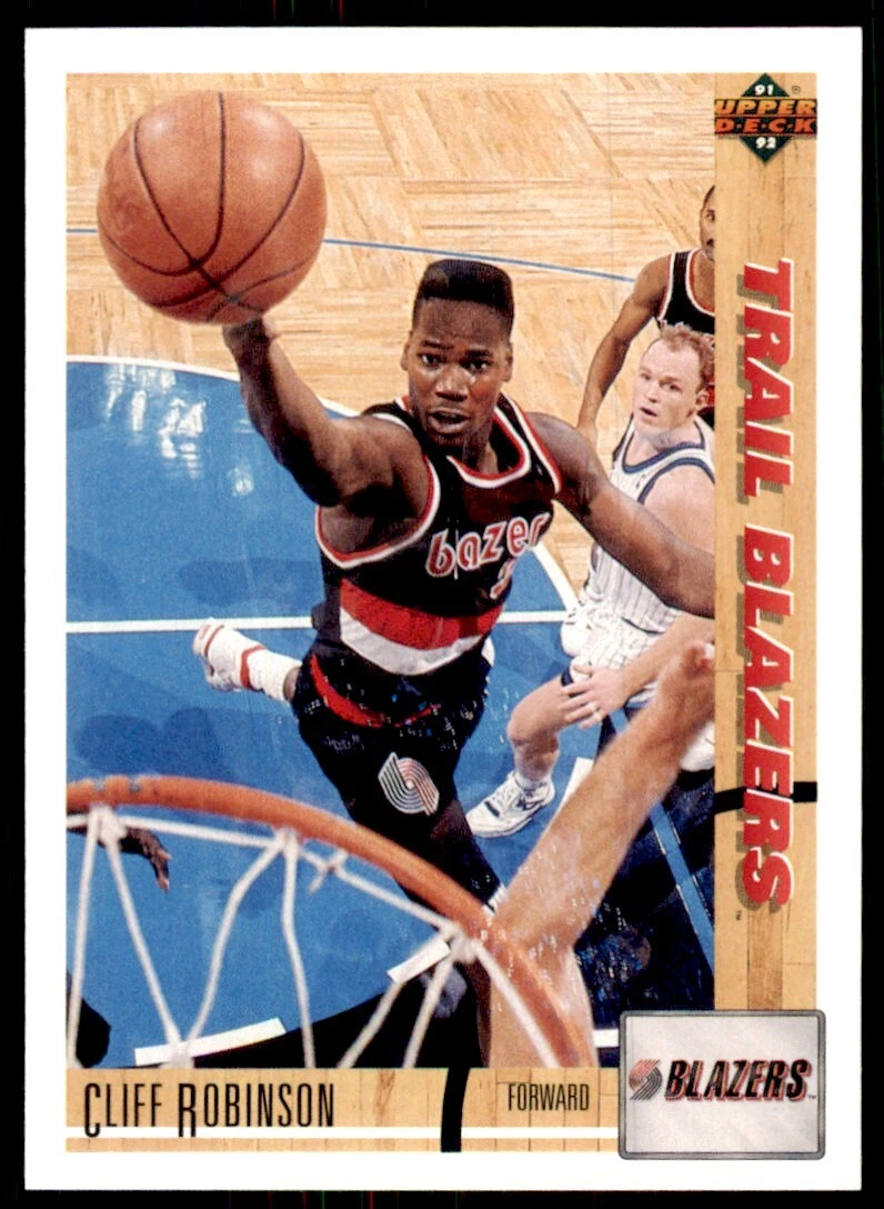 1991-92 Upper Deck Cliff Robinson Basketball Cards #220