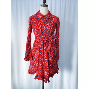 Denise Are Here! Vintage Wrap Dress Vintage Sz 10 - Picture 1 of 5