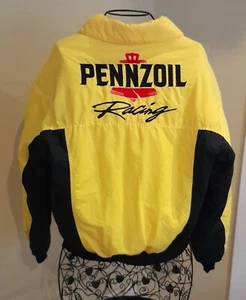 t-shirt small Pennzoil racing winter quilted jacket 23 inches pit to pit - Picture 1 of 11