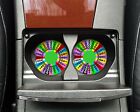 Wheel of Fortune Colorful Car Coaster Set