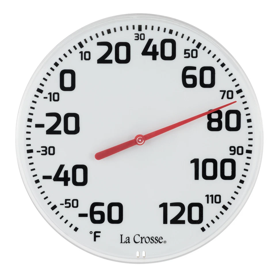 Lacrosse 104-1522 La Crosse 8 Round Dial Thermometer