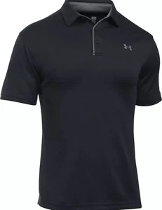 Under Armour Men's Tech Golf Polo - BLACK, SMALL - Picture 1 of 5