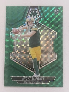 Michael Pratt Green Bay Packers 2024 Panini Mosaic Green Prizm Parallel RC #400 - Picture 1 of 2