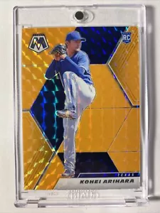/25 Kohei Arihara /P Rangers RC | 2021 Mosaic SSP Orange Prizm Rookie Card #251 - Bild 1 von 8