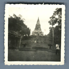 Indochine Cambodge Phnom Penh Le Phnom Vintage Silver Print Cambodia Tira