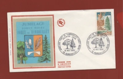 FDC 1968 - Twinning of The Forest Of Rambouillet And Black Forest ( Ref. 753) - Image 1 of 2