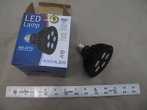 (1) NEW Kichler 12W 100-277V Clear PAR30 3000K LED Lamp Bulb 15 Deg Spot #18058 - Picture 1 of 7