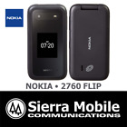 NOKIA 2760 4GB Black • LTE Flip Phone • VZW + GSM UNLOCKED • NEW