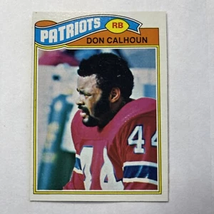 Tarjeta de fútbol americano 1977 Topps Don Calhoun New England Patriots #518 - Imagen 1 de 2