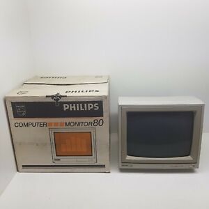 Philips BM7523 Amber Monochrome Monitor [Boxed] Tested & Working Signal-in
