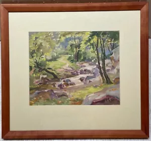 Pintura de paisaje de bosque de Colección LESTER HORNBY 'Cape Ann - Post Impresionismo - Imagen 1 de 12