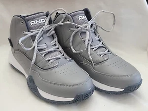 AND1  Mens Ankle High Grey Basketball Shoes Size 10 1/2 - Picture 1 of 9
