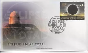 #2617A CHILE 2019 SPACE SOLAR TOTAL ECLIPSE ASTRONOMY YV 2146 FDC - Picture 1 of 1