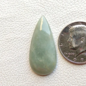 Designer green colour aquamarine cabochon natural gemstone for jewelry R12109 AU - Picture 1 of 5