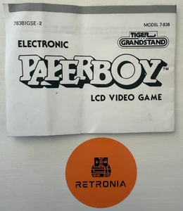 Paperboy Tiger Tribuna Gioco Manuale Istruzioni - Foto 1 di 3