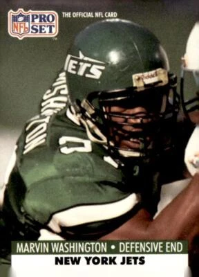 1991 Pro Set #612 Marvin Washington - Image 1 of 2