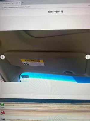 Sun Visor ACURA ILX Left 13 14 15 Foto 1 de 2