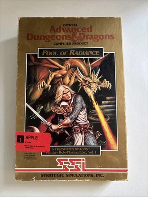 Advanced Dungeons & Dragons: Pool of Radiance (PC, 1988) CIB IBM - Image 1 of 4