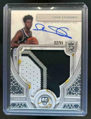 2023-24 Topps Royalty Sidy Cissoko Rookie Patch Auto RC Jersey #2/99 - Image 1 of 2