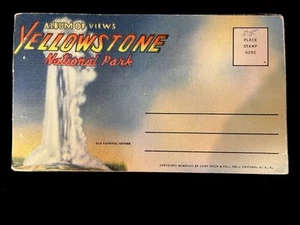 Postcard Book Vintage 20 Beautiful "Yellowstone National Park" By Curt Teich - Picture 1 of 6