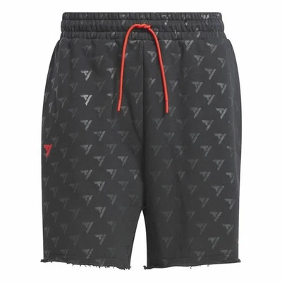 Pantalones Cortos de Baloncesto para Hombre Adidas Trae Allover Print Gris - Imagen 1 de 4