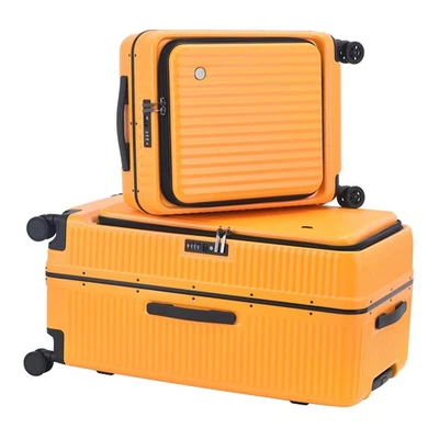 Juego de equipaje de mano y facturado con marco de aluminio 20/29 de 2 piezas con apertura lateral... Foto 1 de 4