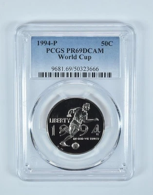 1994-P World Cup Soccer Commemorative Half Dollar PR69 DCAM PCGS *9505 - Image 1 of 4