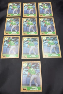 LOT OF 10 1987 TOPPS MARK McGWIRE #366 - Bild 1 von 3