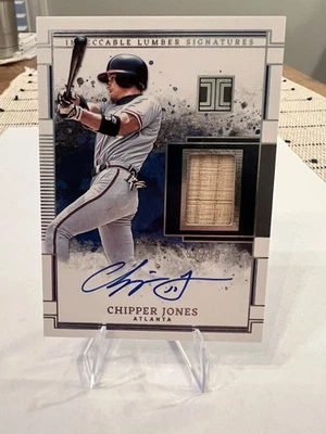 Panini Impecable 2025 - Chipper Jones ILS-CJ Impecable Madera Firmas/99 Foto 1 de 4