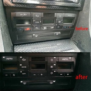 For Audi A4 B6 B7 Car AC Sticker AC Climate Control Button Repair Stickers Decal - Picture 1 of 8