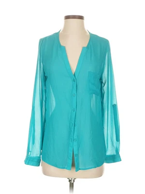 Blusa verde manga larga 6 Degrees para mujer S Foto 1 de 4