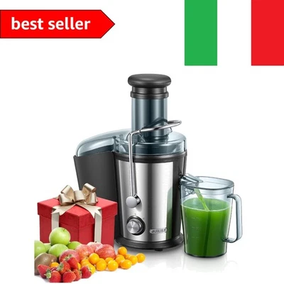 Centrifuga Frutta e Verdura, 800W Estrattore Frutta e Verdura con 75 MM Bocca... - Immagine 1 di 4