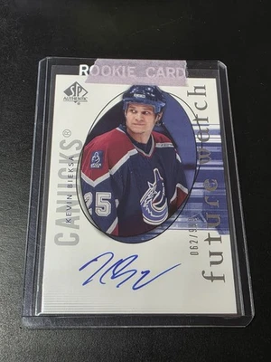 2005-06 UD SPA /999 FUTURE WATCH AUTO KEVIN BIEKSA RC CANUCKS HNIC - Image 1 of 2