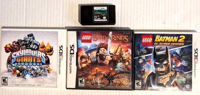 4 Nintendo DS & 3DS Game Lot Lego Batman 2 Lord of Rings Frisbee Ultimate & Golf - Image 1 of 3