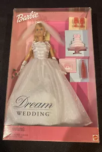 Vintage 2000 Dream Wedding Barbie Doll with wedding cake and accesorries - Picture 1 of 6