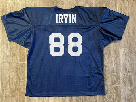 Kurt Warner Ultimate Football Experience Michael Irvin #88 Blue Football Jersey Cover