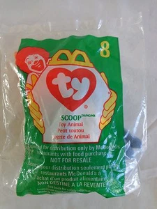 McDonalds Ty Teenie Beanie Babies SCOOP Pelican 8 1998 Como Nuevo Sellado - Imagen 1 de 2