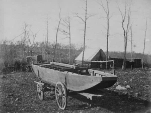 Pontoon Boat, Brandy Station, Virginia by Timothy H O'Sullivan Giclee Art Print - Picture 1 of 3