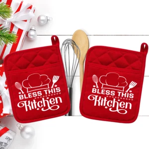 Bless This Kitchen #2 - Tasche Topflappen - Ofenhandschuh - Hot Pad - 20reddblneo - Bild 1 von 1